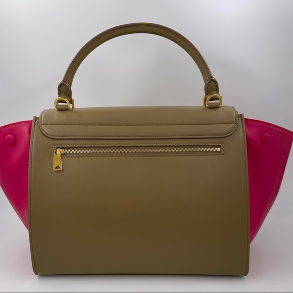 LIKE NEW Celine Trapeze Medium Bicolor Leather Bag - Picture 2 of 16